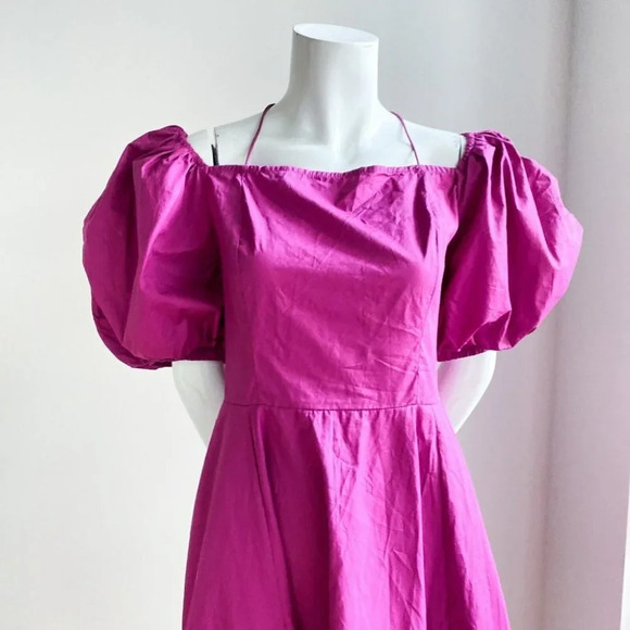 Elegant Purple Midi Dress - Picture 7 of 9